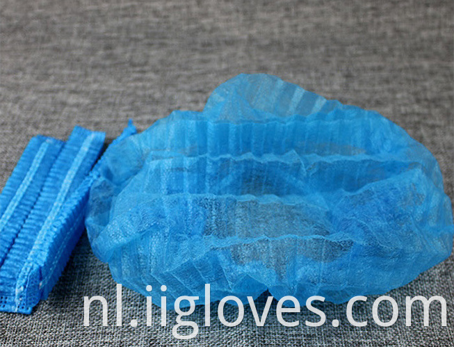 21 "Wegwerp niet geweven clip bouffant cap met elastische band voor industrie